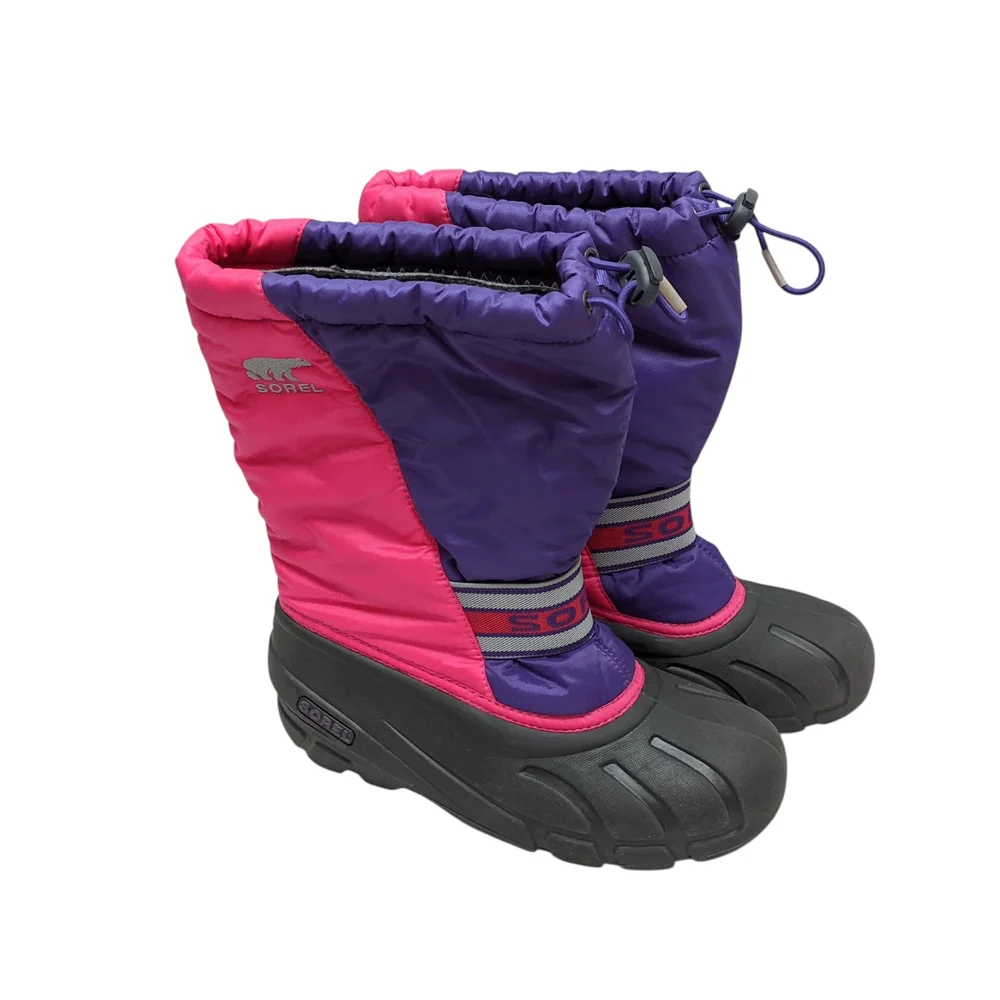 Sorel Girls Insulated Snow Boots Size 6